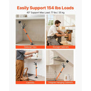 Load image into Gallery viewer, Amocart 2/4/8-Pack Cabinet Jack Support Pole Adjustable Steel Telescopic 154 lbs Capacity for Installing Cabinets Cargo Bars
