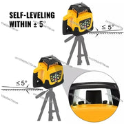 Load image into Gallery viewer, Green Beam Rotary Laser Leveler 500M Range Measuring Laser Level with Remote Control Water Proof Dust
