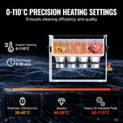 Load image into Gallery viewer, SucceBuy 2/3/6/10/15/30L Ultrasonic Cleaner with Heater Timer for Lab Tools Metal Parts Carburetor Brass Auto Parts Engine Parts
