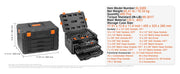 Load image into Gallery viewer, Amocart Mechanics Tool Set and Socket Set 1/4" 3/8" 1/2" Drive Deep Standard Sockets 450 Pcs SAE and Metric Mechanic Tool Kit
