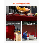 Load image into Gallery viewer, Amocart 2PCS Welding Curtains 6 x 8FT Welding Screen Curtain with 6-Level UV Protection &amp; Hanging Holes for Workshop/Industrial
