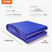 Bild in Galerie-Viewer laden, Amocart Heavy Duty Tarp Waterproof Tear Proof Poly Plastic Tarps Cover Multi-Purpose Outdoor Tarpaulin with Grommets for Truck

