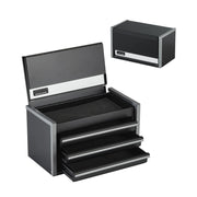 Load image into Gallery viewer, SucceBuy 8.6in 3 Drawers Metal Tool Box Portable Tools Chest with Feet Pads &amp; Ball Bearing Powder Coated Tool Storage for Garage
