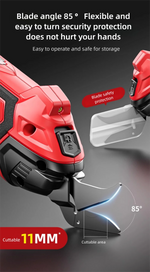 Cordless Electric Scissors 2 Blades Portable 4V Shears for Fabric Cloth Leather Cardboard Carpet DIY USB Cutting Tool 11000RPM