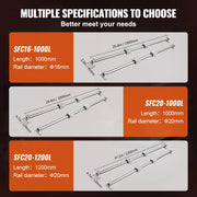 Load image into Gallery viewer, SucceBuy SFC 2PCS Linear Guide Rails SFC16 SFC20 1000/2000mm &amp; 4 Slide Blocks High Load-Bearing for DIY CNC Routers Lathes Mills - AMOCART
