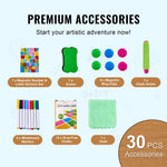 Amocart Standing Magnetic Drawing Board WordPad Art Easel with Painting Accessories Children Educational Toys for Kids Boy Girl