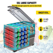 Load image into Gallery viewer, Amocart 20L 22L 35L 45L 55L Car Refrigerator Mini Fridge Freezer Portable Compressor Cooler 12/24V DC 110-240V Ice Box
