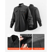 Load image into Gallery viewer, SucceBuy Flame Resistant Welding Jacket 7oz. FR Shirts for Men Machine Washable Cotton Heat-Resistant Welding Shirt - XL Size - AMOCART

