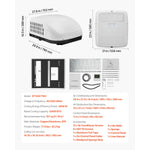 SucceBuy RV Air Conditioner 13500/15000 BTU Non-Ducted Rooftop RV AC 65dB Air conditioning System Fit for Campers/Vans/Trailers