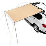 SucceBuy Vehicle Awning  Retractable Car Side Awning Car Awning with Waterproof Storage Bag  Suitable for Truck SUV Van Campers