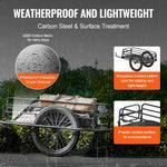Amocart 275 lbs Bike Cargo Trailer Bicycle Wagon Cart Foldable Compact Storage with Universal Hitch 20" Wheels fits Most Bike