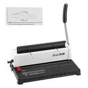 Load image into Gallery viewer, SucceBuy Coil Spiral Binding Machine Manual Book Maker 34-Holes Binding 120 Sheets Punch Binder Adjustable Coil Binding Spines - AMOCART
