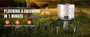 Load image into Gallery viewer, SucceBuy Chicken Plucker Machine 20inch Diameter Stainless Steel Drum 108 Soft Fingers 500W Poultry Plucking Debris Collection
