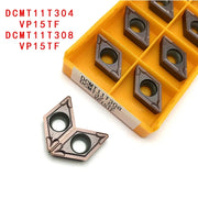 Load image into Gallery viewer, DCMT070204 DCMT11T304 VP15TF UE6020 Carbide Insert Internal Turning Tool High Quality CNC Turning Insert Cutting Lathe Tools
