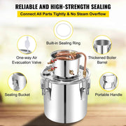 Load image into Gallery viewer, SucceBuy 50L Alcohol Still Stainless Steel Water Alcohol Distiller with Condenser 13.2Gal Wine Making Boiler with Copper Tube

