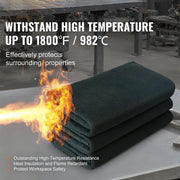 Load image into Gallery viewer, SucceBuy Carbon Felt Welding Blanket 4 Pack Heat Resistant Welding Blanket Set Cuttable Carbon Fiber Fire Retardant Welding Pad
