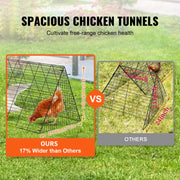 Load image into Gallery viewer, SucceBuy Chicken Tunnels 157.5 x 39.4 x 24.2 in Chicken Tunnels for Yard Portable Chicken Tunnels for Outside Corner Frames

