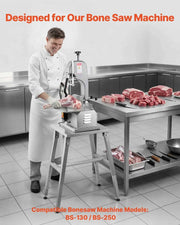 Load image into Gallery viewer, Amocart Electric Meat Bandsaw Stand Adjustable Height H-Shaped Frame Anti-Slip Foot Pads Compatible with Models BS-130 &amp; BS-250
