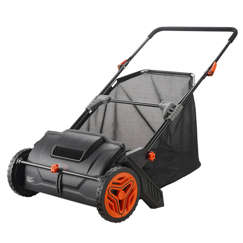 SucceBuy Tow Behind Lawn 21/26/44/50in Sweeper Large Capacity Heavy Duty Leaf Grass Collector with Adjustable Sweeping for Pick