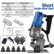 Load image into Gallery viewer, Portable Electric Angle Steel Channel Steel Punching Machine 1200W 50mm Hole Puncher MHP20 Iron / Steel Cutting Punching Machine
