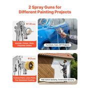 Load image into Gallery viewer, Amocart Spray Paint Pressure Pot Pressure Pot Paint Sprayer Spray Guns Central Pneumatic Sprays Gun for Furniture Car Fence
