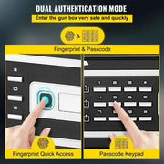 Load image into Gallery viewer, Amocart Fingerprint Locks Safe Deposit Box 0.8/1.7/2.1 Cubic Feet Digital Electronic Secret Hidden Piggy Bank for Store Money
