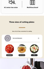 Amocart Electric Meat Mincer Chopper Heavy Duty Food Processors Kitchen Appliances Commercial Grinder Machine
