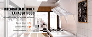 Load image into Gallery viewer, SucceBuy 4/5/6/7/8/9FT Commercial Exhaust 201 Stainless Steel Concession Hood Under Cabinet Range Hood Kitchen Vent Hood Sliver
