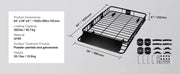 Load image into Gallery viewer, SucceBuy Roof Rack Cargo Basket 46"x36"x4.5" / 51"x36"x5" Rooftop Cargo Carrier Heavy-Duty 200LBS Capacity for SUV Truck Vehicle
