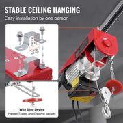 Load image into Gallery viewer, SucceBuy 1320 lbs Electric Hoist Crane with 328 ft Wireless 40 ft Single Cable Lifting Height Electric Lift Hoist for Factory

