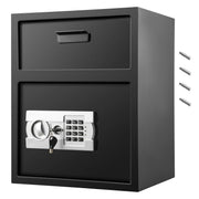 Load image into Gallery viewer, SucceBuy Electronic Safe Deposit Box With Drop Slot Secret Hidden Piggy Bank Security Digital Access 2 Keys for Store Money Guns - AMOCART
