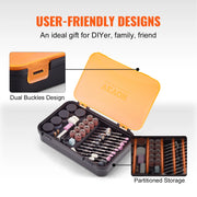Load image into Gallery viewer, SucceBuy Rotary Tool Accessories Kit Diameter Shank Power Rotary Tool Accessories for Carving Sanding Cutting Cleaning Grinding - AMOCART
