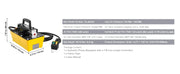 Load image into Gallery viewer, Amocart 10,000PSI Air Hydraulic Pump 0.61Gal Reservoir &amp; Remote Control Actuator for Automobile Frame Machine &amp; Hydraulic Press
