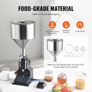 Load image into Gallery viewer, SucceBuy 5-50/100 ml A02 pneumatique/manuel pâte liquide Machine de remplissage bouteille liquide re
