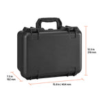 Amocart Hard Pistol Case Hard Gun Case with XPE Foam Lining Waterproof Pistol Box with Customizable Interior for Gun Lenses