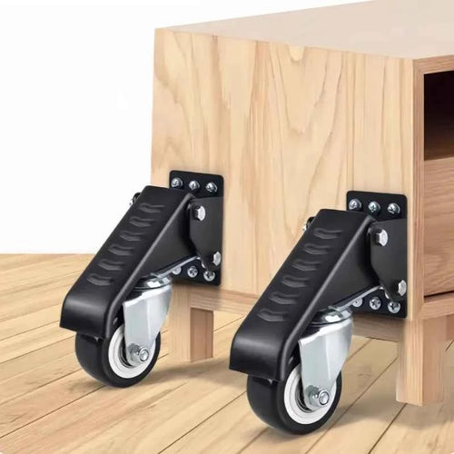 SucceBuy Roues pivotantes rétractables de 68 kg (150 lbs), 6,35 cm (2,5