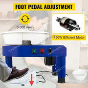 Load image into Gallery viewer, Professional 450W 14in/35cm Electric Clay Pottery Wheel for Adults and Kids for Household Use
