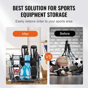 Load image into Gallery viewer, Amocart Golf Storage Garage Organizer Other Sports Equipment Storage Rack Outdoor Sport Gear and Toy Storage with Baskets&amp;Hooks
