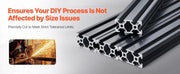 Load image into Gallery viewer, SucceBuy Linear Rail 4-5 PCS 1000mm/1200mm/1500mm/2000mm T Slot 2040 Aluminum Extrusion Profile for 3D Printer, CNC Machine DIY

