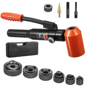 Load image into Gallery viewer, Amocart 10/15 Ton Knockout Punch Set 1/2in to 2 or 4in KO Tools Kit W/6 Dies for Electrical Control Cabinets Switch Cabinets
