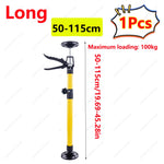 1-2Pcs Labor-Saving Telescopic Support Rods Jack Bar Drywall Door Lift Support Construction Tool for Cabinet Stairs Porches Deck