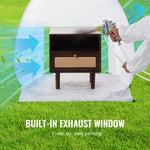 SucceBuy Spray Paint Shelter 40 x 35 x 40 in Pop-Up Portable Spray Paint Tent with Built-In Floor Exhaust Window and Storage Bag
