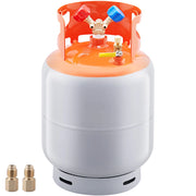 Load image into Gallery viewer, SucceBuy 30 lb Refrigerant Recovery Tank 400 psi Portable Cylinder Tank with Y-Valve for Liquid/Vapor Recovery Can for R22/R134A
