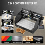 Amocart CNC 3018PRO MAX Router Lase Engraving Machine 3 Axis GRBL Control Wood Cutter Engraver Milling Machine for PCB PVC DIY