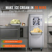 Bild in Galerie-Viewer laden, SucceBuy Ice Cream Maker for Commercial Use Produces 18L per Hour 1780W 6L LED Display Automatic Cleaning &amp;Pre-cooling Functi
