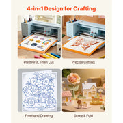 Load image into Gallery viewer, SucceBuy Vinyl Cutting Machine 12in 5000+ Built-in Resources Compatible w/ Mac Windows Android and iOS for Creating Crafts Cards - AMOCART
