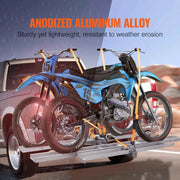 Load image into Gallery viewer, Amocart Motorcycle Carrier 2-Bike 600LBS Aluminum Loading Ramp Scooter Dirt Bike Trailer Hauler for Car Truck with 2"  Receiver
