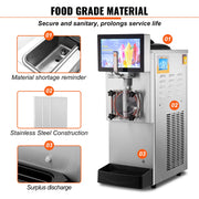 Load image into Gallery viewer, SucceBuy 8L/2.1 Gal Slushy Margarita Machine Single Bowl Smoothie Frozen Drink Beverage Dispenser Slushie Maker  for Restaurants

