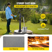 Load image into Gallery viewer, SucceBuy Hand Water Pump with Stand 15.7 x 9.4 x 53.1 inch Pitcher Pump &amp; 26 inch Pump Stand for Yard Garden Farm Irrigation Use - AMOCART
