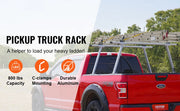 Bild in Galerie-Viewer laden, Amocart Truck Rack, 800 lbs Capacity, 71"x31" Aluminum Ladder Rack for Truck with 8 Non-Drilling C-clamps, Heavy Duty Truck Bed
